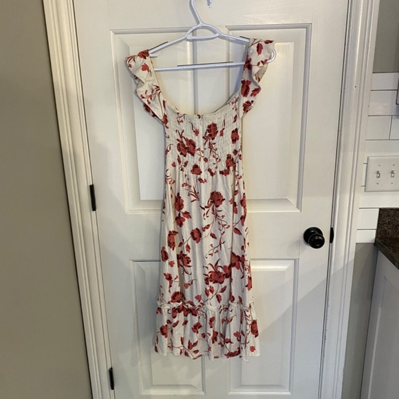 Misa Los Angeles Oona strapless floral midi Dress Abstract Peony 33940 - Picture 10 of 14